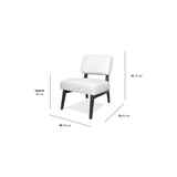 Bowland Armchair dimensions W55 x D65 x Seat H43 x H75 cm