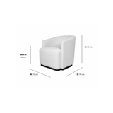 Hanna Armchair dimensions W73 x D78 x Seat H44 x H75 cm