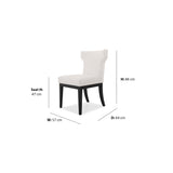 Liverpool Dining Chair dimensions W57 x D64 x Seat H47 x H88 cm
